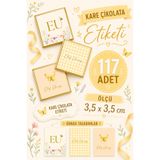YEAP OFFICE Kişiye Özel İsimli Kare Çikolata Etiketi Yapışkanlı 117 Adet (3,5x3,5 cm) NO:12