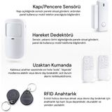 Yeco Sas-10 Akıllı Alarm Güvenlik Sistemi - Wifi & 4g Gsm Bağlantısı, Hareket Sensörü ve Mobil Uyumlu