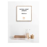 YED Frame 6 Adet - Doğal Ahşap Fotoğraf & Resim & Poster Çerçevesi - 30x30cm - 6 Adet