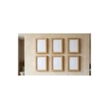 YED Frame 6'lı 10x15 Doğal Ahşap Resim Çerçeve Seti