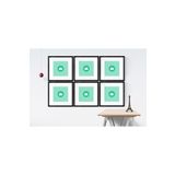 YED Frame Paspartulu 6'lı 30x30 Cm Resim Çerçeve Seti - 20x20 Cm Resimler Için -