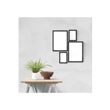 YED Frame Resim & Poster & Çerçeve Seti - 21x30 - 15x21 10x15 - Siyah -