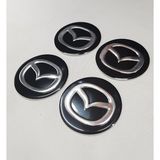 Yed Jant Göbeği Arma Mazda Alüminyum 60 mm 4'lü Set Siyah