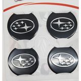 Yed Jant Göbeği Arma Subaru Alüminyum 60 mm 4'lü Set Siyah