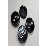 YED Jant Göbeği Audi 58/55 (55mm iç çap) 4l'ü Set Siyah