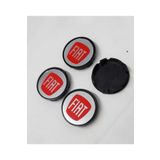 YED Jant Göbeği Fiat 56-52 Uyumlu 52mm Yuva 4'lü Set Silver