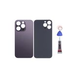 Yedcom Iphone 14 PRO MAX Mor Uyumlu Arka Kapak Batarya Kapağı Pil Kapağı Yapışkan Ve Tamir Seti