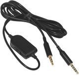 Yedek A10 Kablosu A40 Sesli Talkback Sohbet Kablosu Satır İçi Sessiz Ses Kontrol Kablosu Astro A10 A40 A30 A50 Oyun Kulaklığı PS4 MixAmp PC Akıllı Telefon ile Uyumlu 6,5 FT