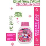 Yedek Dolum - Baby Icon Doğal Çocuk Köpük Sabun 350 ml Çilek Kokulu - Kırmızı