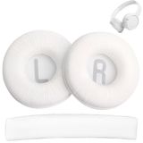 Yedek Köpük Kulak Pedleri, 1 Çift Kulaklık Pedi ve 1 Kafa Bandı JBL Tune600 T500BT T450 T450BT JR300BT için Bellek Köpüklü, 70 mm (Beyaz)