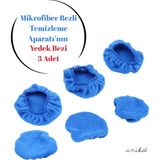 YEDEK Mopu 3 Adet - Mikrofiber Bez Cam Temizleme Aparatı