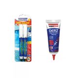 Yedek Uçlu Ikili Beyaz Derz Kalemi ve 400ML Derz Dolgusu Boşluk Kapatıcı Beyaz