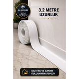 YedekGaraj Su Sızdırmaz Lavabo Kenar Bandı 3.2 Metre | Mutfak Banyo Lavabo Su Sızdırmazlık | Kendinden Yapışkanlı Sızdırmazlık Bandı 38 mm