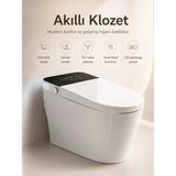 Yedi Yapı Akıllı Klozet Otomatik Kapaklı Isıtmalı Oturaklı Taharetli Smart Wc - Beyaz
