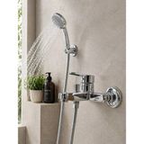 Yedi Yapı Banyo Duş Seti Bataryası Krom - Gümüş