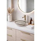 Yedi Yapı Seramik Çini Desenli Çanak Lavabo Batarya Deliksiz 39.5*39.5*12.5cm Çok Renkli