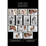 YEDİART 12 Adet 15x21 Çerçeve - Mdf Çerçeve - Fotoğraf Çerçevesi - A5 Pvc'li Çerçeve