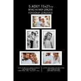 YEDİART 5 Adet 15x21 Çerçeve - Mdf Çerçeve - Fotoğraf Çerçevesi - A5 Pvc'li Çerçeve