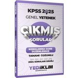 Yediiklim 2025 KPSS Genel Yetenek Konularına Göre Düzenlenmiş Tamamı Çözümlü Çıkmış Sorular