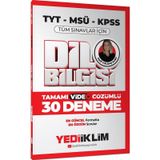 Yediiklim 2025 KPSS MSÜ TYT Dil Bilgisi Tamamı Video Çözümlü Tüm Sınavlar için 30 Deneme