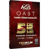 Yediiklim 2025 MEB AGS ÖABT Tarih Öğretmenliği Tamamı Çözümlü Tarihin İzinde Eşsiz 5 li Deneme