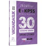 Yediiklim 2026 EKPSS Tüm Adaylar İçin Genel Kültür Vatandaşlık Tamamı Çözümlü 30 Deneme Sınavı
