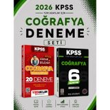 Yediiklim 2026 KPSS Coğrafya 20 Deneme & KPSS Coğrafya 6 Deneme EVP Akademi Seti