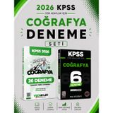 Yediiklim 2026 KPSS Coğrafya 26 Deneme & KPSS Coğrafya 6 Deneme EVP Akademi Seti