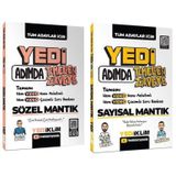 Yediiklim 2026 KPSS DGS ALES YKS 7 Yedi Adımda Sözel + Sayısal Mantık Konu Anlatımlı Soru Bankası 2 li Set Yediiklim Yayınları