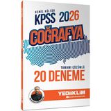 Yediiklim 2026 KPSS Genel Kültür Coğrafya Tamamı Çözümlü 20 Deneme Ramazan KOCAKAYA