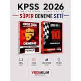 Yediiklim 2026 KPSS Genel Yetenek Genel Kültür Tamamı Çözümlü 15 li Deneme Seti