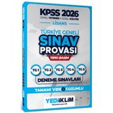 Yediiklim 2026 KPSS Lisans GY-GK Türkiye Geneli Sınav Provası Tıpkı Basım Deneme Sınavları Tamamı Video Çözümlü