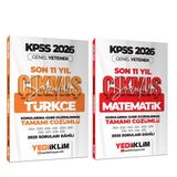 Yediiklim 2026 KPSS Lisans Matematik ve Türkçe Konularına Göre Son 11 Yıl Çıkmış Sorular Seti 2 Kitap