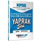 Yediiklim 2026 KPSS Lise Ortaöğretim Ön Lisans Matematik Yaprak Test Yediiklim Yayınları