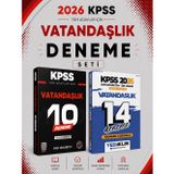 Yediiklim 2026 KPSS Önlisans Vatandaşlık 14 Deneme & KPSS Vatandaşlık 10 Deneme EVP Akademi Seti