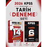 Yediiklim 2026 KPSS Ortaöğretim Ön Lisans 14 Deneme & KPSS Tarih 6 Deneme EVP Akademi Seti