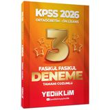 Yediiklim 2026 KPSS Ortaöğretim Ön Lisans Genel Yetenek Genel Kültür Tamamı Çözümlü 3 Yıldız Fasikül Deneme