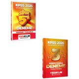 Yediiklim 2026 Kpss Ortaöğretim Ön Lisans Gy-Gk Süper 5 Deneme ve 3 Yıldız Fasikül Deneme Seti