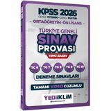 Yediiklim 2026 KPSS Ortaöğretim Ön Lisans GY-GK Türkiye Geneli Sınav Provası Tıpkı Basım 6-7-8-9-10 Deneme Sınavları Tamamı Video Çözümlü
