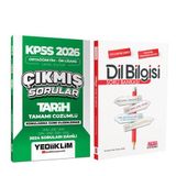 Yediiklim 2026 KPSS Ortaöğretim Önlisans Tarih Konularına Göre Çıkmış Sorular ve AKM Dil Bilgisi Soru Bankası Seti 2 Kit