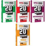Yediiklim 2026 Kpss Tarih + Coğrafya + Vatandaşlık + Türkçe 80 Deneme 4 Lü Set