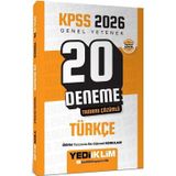 Yediiklim 2026 KPSS Türkçe 20 Deneme Çözümlü Yediiklim Yayınları