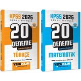 Yediiklim 2026 KPSS Türkçe + Matematik 20+20 Deneme 2 li Set Yediiklim Yayınları