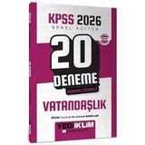 Yediiklim 2026 KPSS Vatandaşlık 20 Deneme Çözümlü Yediiklim Yayınları