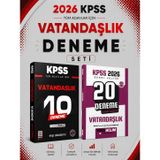 Yediiklim 2026 KPSS Vatandaşlık 20 Deneme & KPSS Vatandaşlık 10 Deneme EVP Akademi Seti