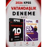 Yediiklim 2026 KPSS Vatandaşlık 26 Deneme & KPSS Vatandaşlık 10 Deneme EVP Akademi Seti