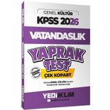 Yediiklim 2026 KPSS Vatandaşlık Yaprak Test