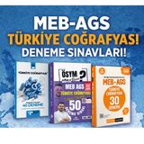Yediiklim 2026 MEB AGS Türkiye Coğrafyası 40 Deneme & Pegem Türkiye Coğrafyası 30 Deneme & Dizgi Türkiye Coğrafyası 50 D