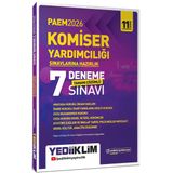 Yediiklim 2026 PAEM Komiser Yardımcılığı Sınavlarına Hazırlık Tamamı Çözümlü 7 Deneme Sınavı