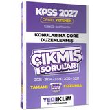 Yediiklim 2027 KPSS Genel Yetenek Konularına Göre Düzenlenmiş Tamamı Çözümlü Çıkmış Sorular